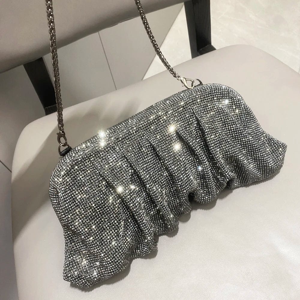 Alvion Rhinestone Clutch Bag