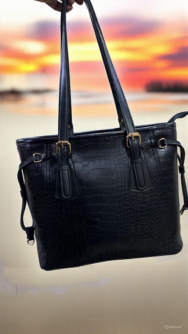 Urban Croco Carryall Tote Bag (Large Size)