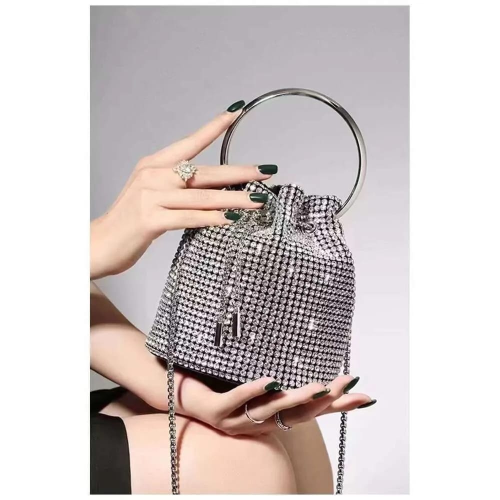 Elegant Top Handle Rhinestone Evening Bag