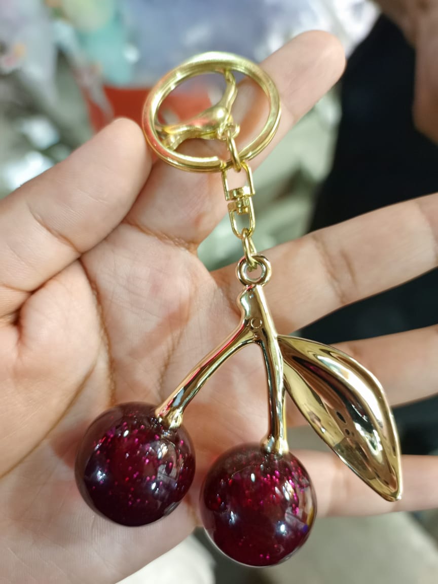 Bag hanging Viral cherry charm