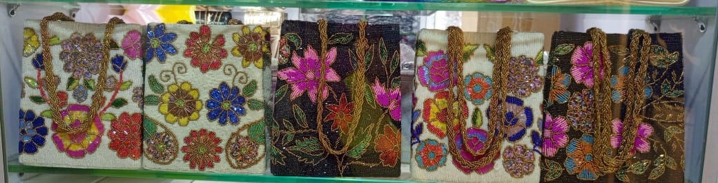 Floral Pearl Hand Made Bags
