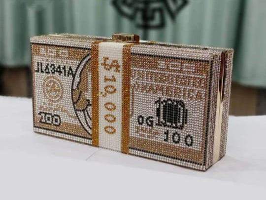 Fancy Trending 100$ Dollar Clutch / Bag Free Shipment