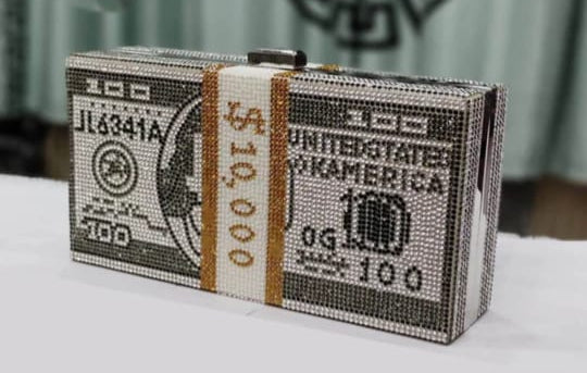 Fancy Trending 100$ Dollar Clutch / Bag Free Shipment