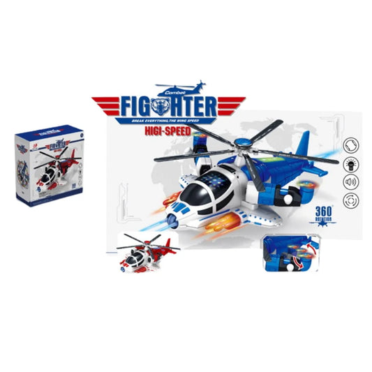 Action Chopper Helicopter Lights, Sounds & Bump-n-Go Adventure Toys