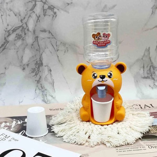 Cute Bear Water Dispenser Mini Drinking Fountain Pump Toys