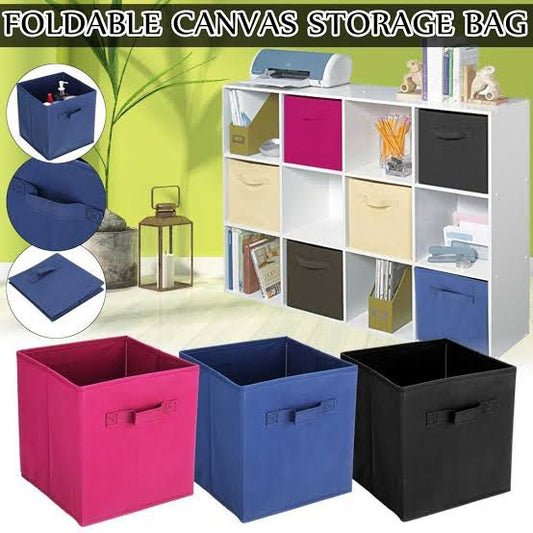 High Quality Foldable Canvas Storage Box Accessories