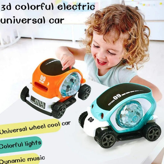 09 Future Dynamic Music With Colourful 3D Lights Car Toys (Free Shipment)