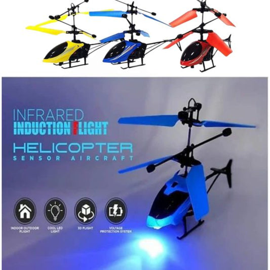 Infrared Induction with LED Light Helicopter Toys (Free Shipment)