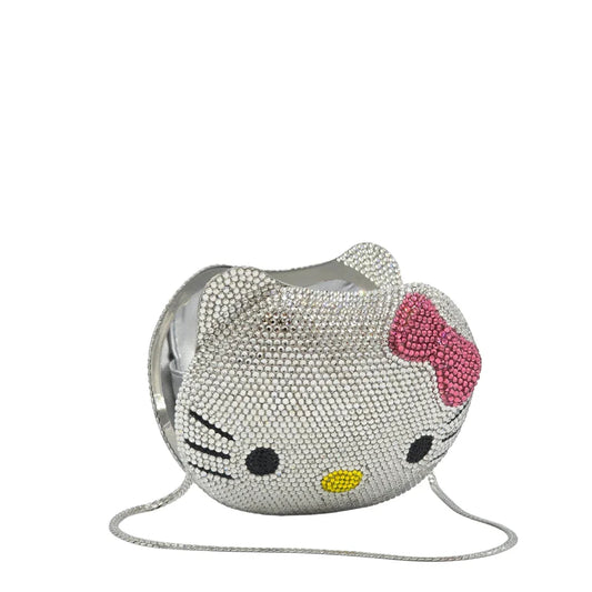 Crystal Hello Kitty metal Clutch Bag