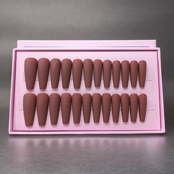 24 Pcs Black Matte Perfection – O.two.o Best Nails Cosmetics
