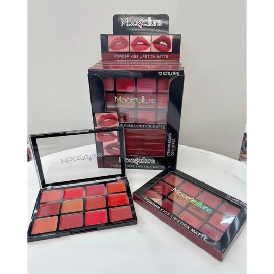 Mocallure 12-color Lip Palette / Long-lasting Professional Lip Kit For Every Mood Cosmetics