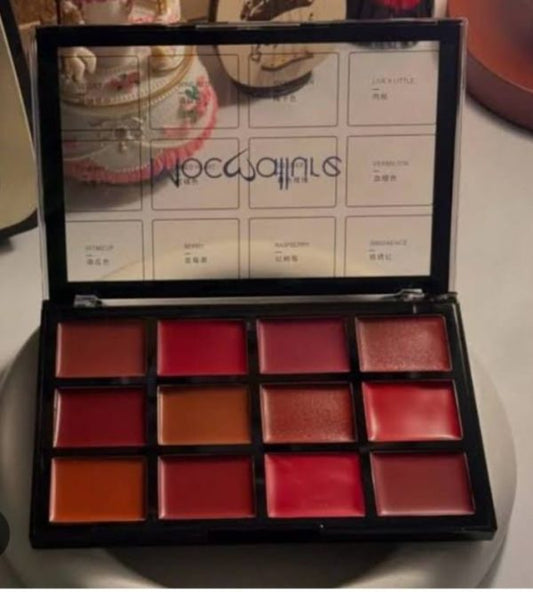 Mocallure 12-color Lip Palette / Long-lasting Professional Lip Kit For Every Mood Cosmetics