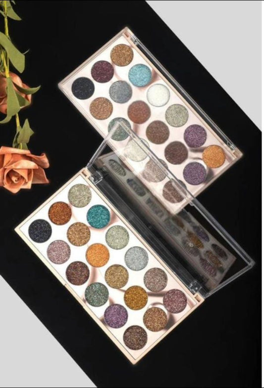 Mocallure Professional 18-color Glitter Eyeshadow Palette – Bold, Shimmering Shades For Every Look Cosmetics(Free Shipment)