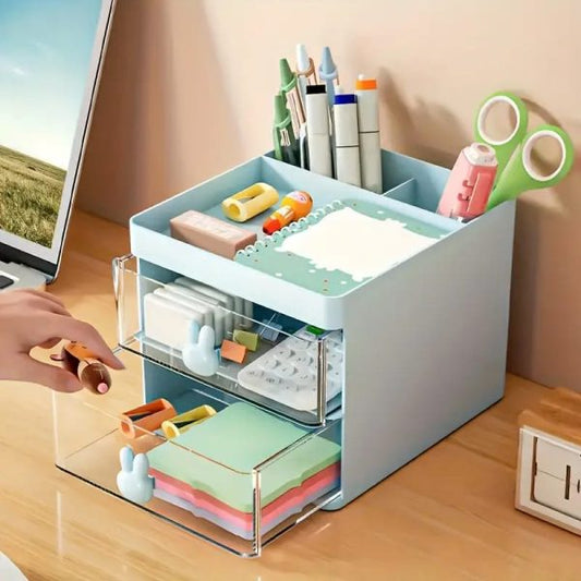 Rabbit Handle Desk Organizer- Perfect For Multiple Things Cosmetics (Free Shipment)