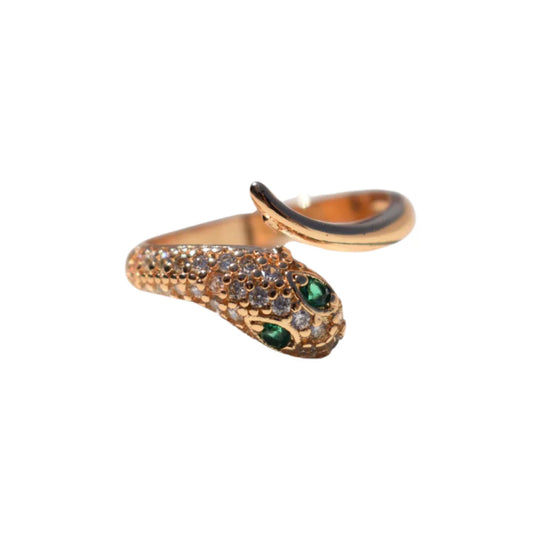 Snake Ring Golden Jewelry Adjustable