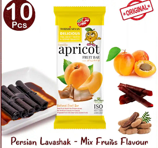 10 Pcs Any Flavour – Torshi Sevan Original Persian Lavashak – Authentic Iranian Fruits Leather Sheets | Premium Sour Fruit Bar Accessories