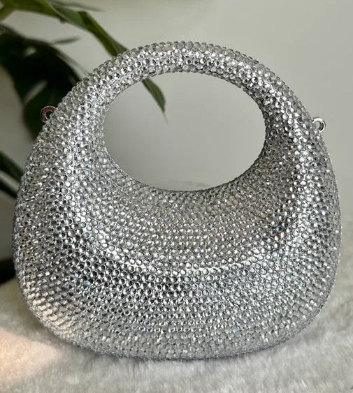 Viral Swarovski Mini Clutch with Chain Bag